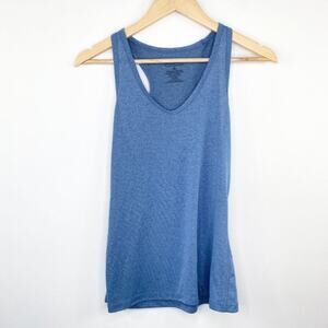 Recover Blue V-Neck Racerback Activewear Tank Top Women's Size Medium M